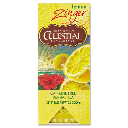 Celestial Seasonings® wholesale. Tea, Herbal Lemon Zinger, 25-box. HSD Wholesale: Janitorial Supplies, Breakroom Supplies, Office Supplies.