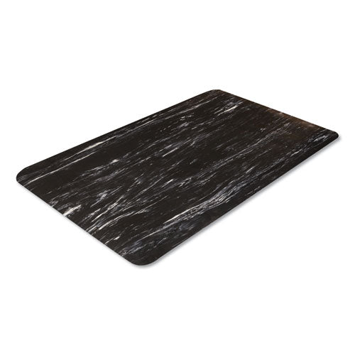 Crown wholesale. Cushion-step Surface Mat, 36 X 60, Marbleized Rubber, Black. HSD Wholesale: Janitorial Supplies, Breakroom Supplies, Office Supplies.
