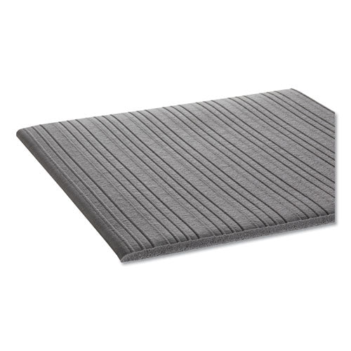 Crown wholesale. Ribbed Anti-fatigue Mat, Vinyl, 27 X 36, Gray. HSD Wholesale: Janitorial Supplies, Breakroom Supplies, Office Supplies.