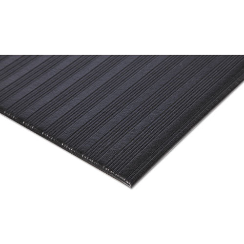 Crown wholesale. Ribbed Vinyl Anti-fatigue Mat, 24 X 36, Black. HSD Wholesale: Janitorial Supplies, Breakroom Supplies, Office Supplies.