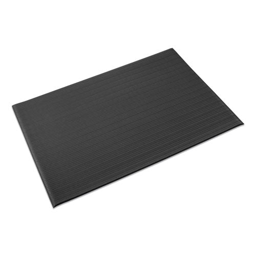 Crown wholesale. Ribbed Vinyl Anti-fatigue Mat, 24 X 36, Black. HSD Wholesale: Janitorial Supplies, Breakroom Supplies, Office Supplies.