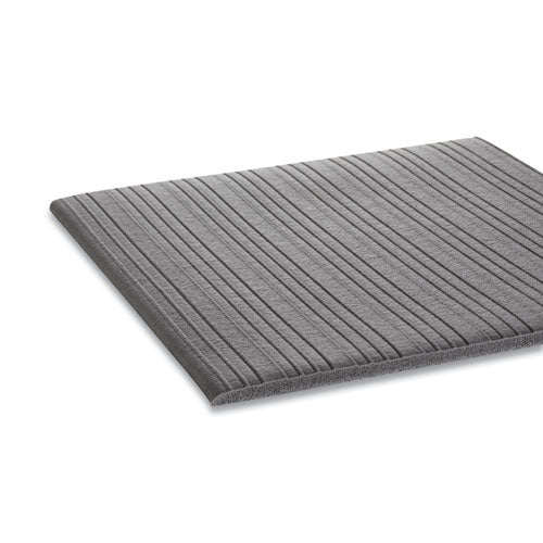 Crown wholesale. Ribbed Vinyl Anti-fatigue Mat, 24 X 36, Gray. HSD Wholesale: Janitorial Supplies, Breakroom Supplies, Office Supplies.