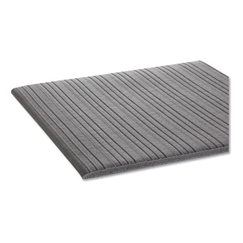 Crown wholesale. Ribbed Anti-fatigue Mat, Vinyl, 36 X 120, Gray. HSD Wholesale: Janitorial Supplies, Breakroom Supplies, Office Supplies.