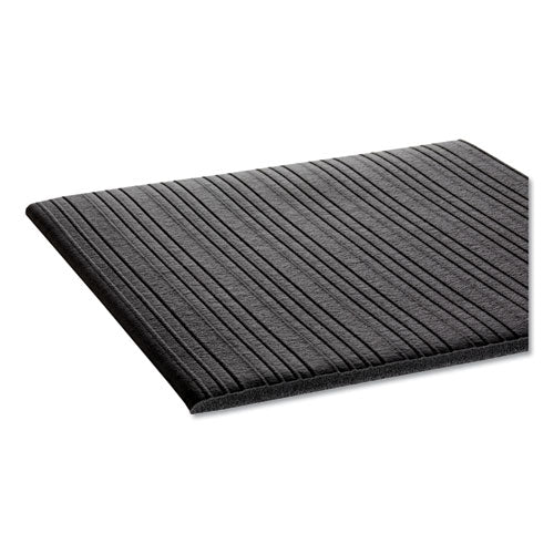 Crown wholesale. Ribbed Vinyl Anti-fatigue Mat, 36 X 60, Black. HSD Wholesale: Janitorial Supplies, Breakroom Supplies, Office Supplies.