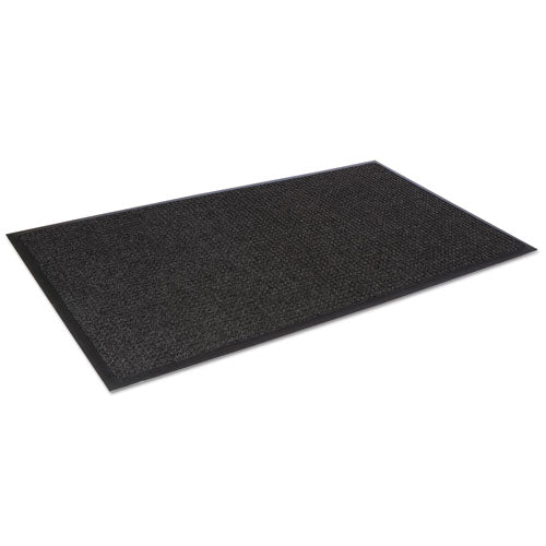 Crown wholesale. Super-soaker Wiper Mat With Gripper Bottom, Polypropylene, 24 X 36, Charcoal. HSD Wholesale: Janitorial Supplies, Breakroom Supplies, Office Supplies.