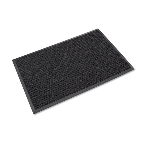 Crown wholesale. Super-soaker Wiper Mat With Gripper Bottom, Polypropylene, 24 X 36, Charcoal. HSD Wholesale: Janitorial Supplies, Breakroom Supplies, Office Supplies.