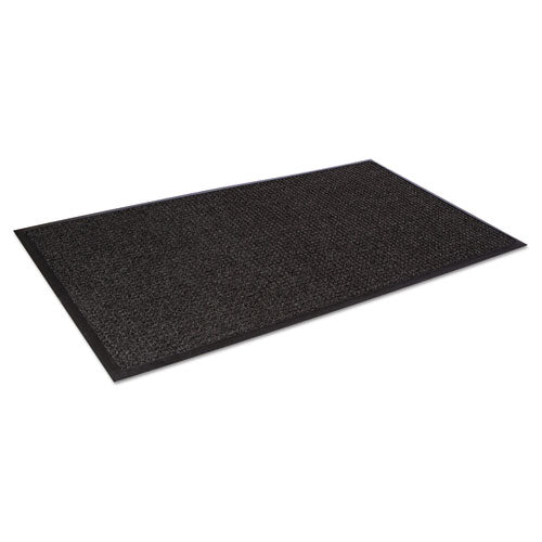 Crown wholesale. Super-soaker Wiper Mat With Gripper Bottom, Polypropylene, 36 X 120, Charcoal. HSD Wholesale: Janitorial Supplies, Breakroom Supplies, Office Supplies.