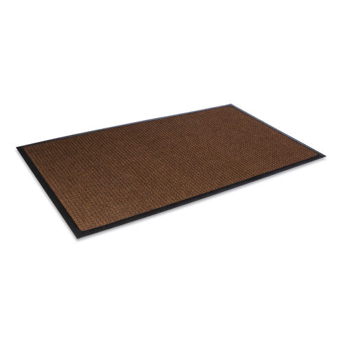 Crown wholesale. Super-soaker Wiper Mat With Gripper Bottom, Polypropylene, 36 X 120, Dark Brown. HSD Wholesale: Janitorial Supplies, Breakroom Supplies, Office Supplies.