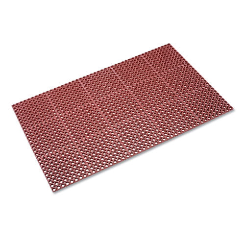 Crown wholesale. Safewalk Heavy-duty Anti-fatigue Drainage Mat, Grease-proof, 36 X 60, Terra Cotta. HSD Wholesale: Janitorial Supplies, Breakroom Supplies, Office Supplies.