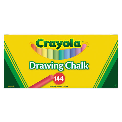 Crayola® wholesale. Colored Drawing Chalk, Six Each Of 24 Assorted Colors, 144 Sticks-set. HSD Wholesale: Janitorial Supplies, Breakroom Supplies, Office Supplies.