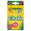 Crayola® wholesale. Chalk, 6 Assorted Colors, 12 Sticks-box. HSD Wholesale: Janitorial Supplies, Breakroom Supplies, Office Supplies.