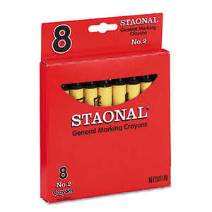 Crayola® wholesale. Staonal Marking Crayons, Black, 8-box. HSD Wholesale: Janitorial Supplies, Breakroom Supplies, Office Supplies.