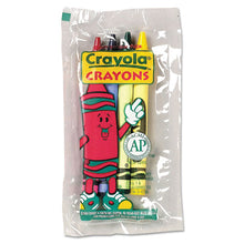 Load image into Gallery viewer, Crayola® wholesale. Classic Color Crayons In Cello Pack, 4 Colors, 4-pack, 360 Packs-carton. HSD Wholesale: Janitorial Supplies, Breakroom Supplies, Office Supplies.