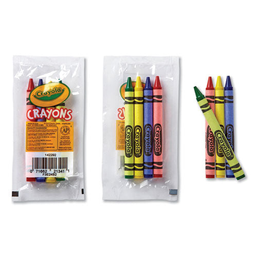 Crayola® wholesale. Classic Color Crayons In Cello Pack, 4 Colors, 4-pack, 360 Packs-carton. HSD Wholesale: Janitorial Supplies, Breakroom Supplies, Office Supplies.