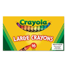 Load image into Gallery viewer, Crayola® wholesale. Large Crayons, 16 Colors-box. HSD Wholesale: Janitorial Supplies, Breakroom Supplies, Office Supplies.