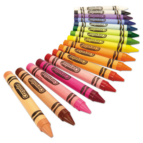 Crayola® wholesale. Large Crayons, 16 Colors-box. HSD Wholesale: Janitorial Supplies, Breakroom Supplies, Office Supplies.