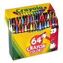 Crayola® wholesale. Classic Color Crayons In Flip-top Pack With Sharpener, 64 Colors. HSD Wholesale: Janitorial Supplies, Breakroom Supplies, Office Supplies.