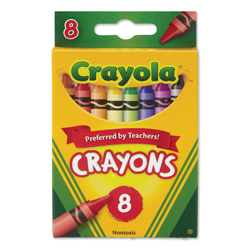Crayola® wholesale. Classic Color Crayons, Peggable Retail Pack, Peggable Retail Pack, 8 Colors. HSD Wholesale: Janitorial Supplies, Breakroom Supplies, Office Supplies.