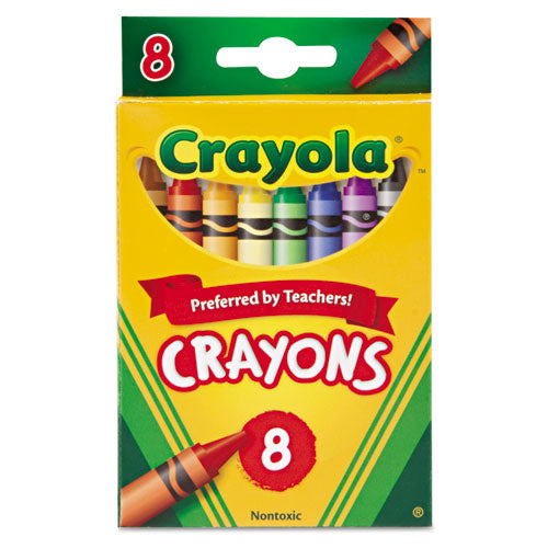 Crayola® wholesale. Classic Color Crayons, Peggable Retail Pack, Peggable Retail Pack, 8 Colors. HSD Wholesale: Janitorial Supplies, Breakroom Supplies, Office Supplies.
