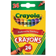 Crayola® wholesale. Classic Color Crayons, Peggable Retail Pack, 24 Colors. HSD Wholesale: Janitorial Supplies, Breakroom Supplies, Office Supplies.