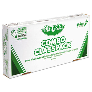 Crayola® wholesale. Classpack Crayons W-markers, 8 Colors, 128 Each Crayons-markers, 256-box. HSD Wholesale: Janitorial Supplies, Breakroom Supplies, Office Supplies.