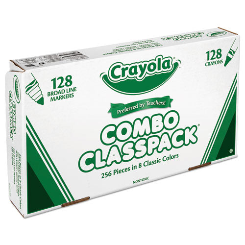 Crayola® wholesale. Crayons And Markers Combo Classpack, Eight Colors, 256-set. HSD Wholesale: Janitorial Supplies, Breakroom Supplies, Office Supplies.
