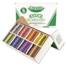 Load image into Gallery viewer, Crayola® wholesale. Classpack Regular Crayons, 8 Colors, 800-bx. HSD Wholesale: Janitorial Supplies, Breakroom Supplies, Office Supplies.