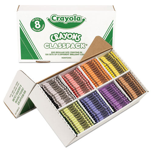 Crayola® wholesale. Classpack Regular Crayons, 8 Colors, 800-bx. HSD Wholesale: Janitorial Supplies, Breakroom Supplies, Office Supplies.