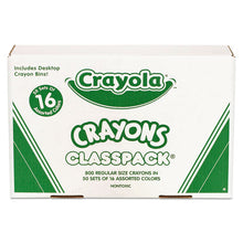 Load image into Gallery viewer, Crayola® wholesale. Classpack Regular Crayons, 16 Colors, 800-bx. HSD Wholesale: Janitorial Supplies, Breakroom Supplies, Office Supplies.