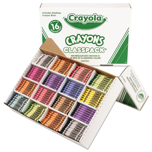 Crayola® wholesale. Classpack Regular Crayons, 16 Colors, 800-bx. HSD Wholesale: Janitorial Supplies, Breakroom Supplies, Office Supplies.
