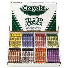 Load image into Gallery viewer, Crayola® wholesale. Jumbo Classpack Crayons, 25 Each Of 8 Colors, 200-set. HSD Wholesale: Janitorial Supplies, Breakroom Supplies, Office Supplies.