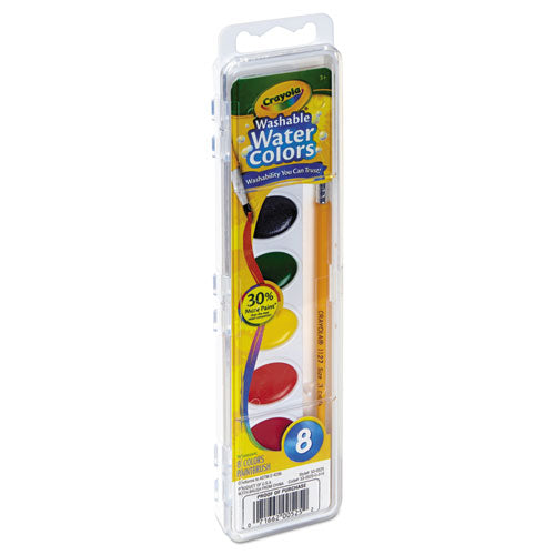 Crayola® wholesale. Washable Watercolor Paint, 8 Assorted Colors. HSD Wholesale: Janitorial Supplies, Breakroom Supplies, Office Supplies.