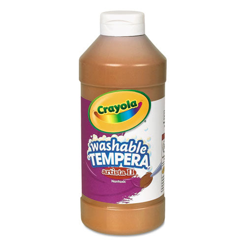 Crayola® wholesale. Artista Ii Washable Tempera Paint, Brown, 16 Oz. HSD Wholesale: Janitorial Supplies, Breakroom Supplies, Office Supplies.