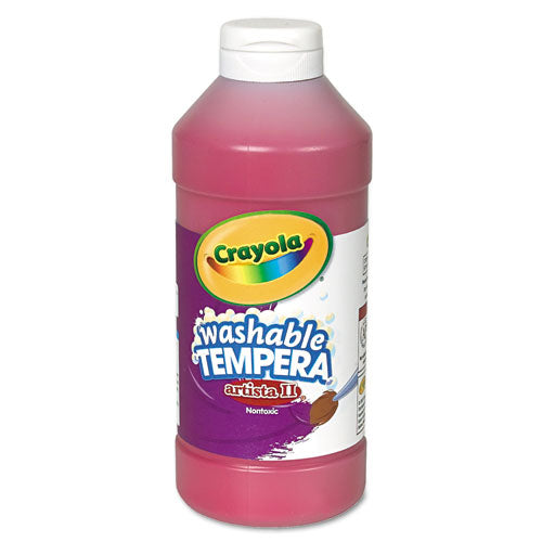 Crayola® wholesale. Artista Ii Washable Tempera Paint, Red, 16 Oz. HSD Wholesale: Janitorial Supplies, Breakroom Supplies, Office Supplies.