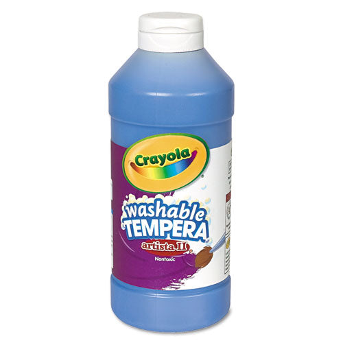 Crayola® wholesale. Artista Ii Washable Tempera Paint, Blue, 16 Oz. HSD Wholesale: Janitorial Supplies, Breakroom Supplies, Office Supplies.