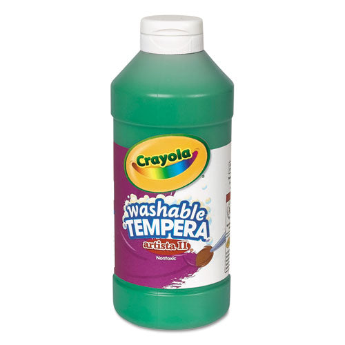 Crayola® wholesale. Artista Ii Washable Tempera Paint, Green, 16 Oz. HSD Wholesale: Janitorial Supplies, Breakroom Supplies, Office Supplies.