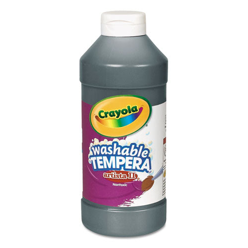 Crayola® wholesale. Artista Ii Washable Tempera Paint, Black, 16 Oz. HSD Wholesale: Janitorial Supplies, Breakroom Supplies, Office Supplies.