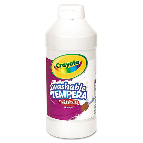 Crayola® wholesale. Artista Ii Washable Tempera Paint, White, 16 Oz. HSD Wholesale: Janitorial Supplies, Breakroom Supplies, Office Supplies.