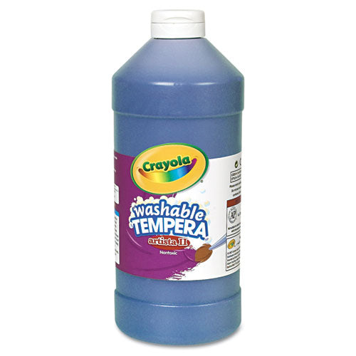 Crayola® wholesale. Artista Ii Washable Tempera Paint, Blue, 32 Oz. HSD Wholesale: Janitorial Supplies, Breakroom Supplies, Office Supplies.