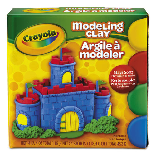 Crayola® wholesale. Modeling Clay Assortment, 1-4 Lb Each Blue-green-red-yellow, 1 Lb. HSD Wholesale: Janitorial Supplies, Breakroom Supplies, Office Supplies.