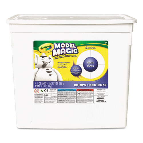 Crayola® wholesale. Model Magic Modeling Compound, 8 Oz Each Packet, White, 2 Lbs.. HSD Wholesale: Janitorial Supplies, Breakroom Supplies, Office Supplies.