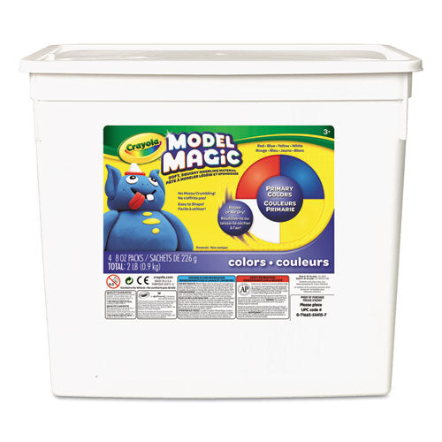 Crayola® wholesale. Model Magic Modeling Compound, 8 Oz Each Blue-red-white-yellow, 2lbs.. HSD Wholesale: Janitorial Supplies, Breakroom Supplies, Office Supplies.