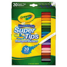 Load image into Gallery viewer, Crayola® wholesale. Washable Super Tips Markers, Broad-fine Bullet Tip, Assorted Colors,. HSD Wholesale: Janitorial Supplies, Breakroom Supplies, Office Supplies.