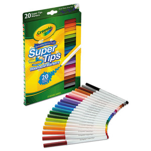 Crayola® wholesale. Washable Super Tips Markers, Broad-fine Bullet Tip, Assorted Colors,. HSD Wholesale: Janitorial Supplies, Breakroom Supplies, Office Supplies.