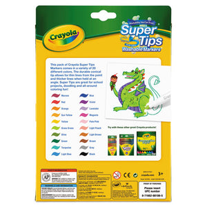Crayola® wholesale. Washable Super Tips Markers, Broad-fine Bullet Tip, Assorted Colors,. HSD Wholesale: Janitorial Supplies, Breakroom Supplies, Office Supplies.