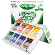 Crayola® wholesale. Ultra-clean Washable Marker Classpack, Broad Bullet Tip, Assorted Colors, 200-box. HSD Wholesale: Janitorial Supplies, Breakroom Supplies, Office Supplies.