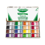 Crayola® wholesale. Non-washable Marker, Broad Bullet Tip, Assorted Colors, 256-box. HSD Wholesale: Janitorial Supplies, Breakroom Supplies, Office Supplies.