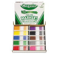 Crayola® wholesale. Fine Line Classpack Non-washable Marker, Fine Bullet Tip, Assorted Colors, 200-box. HSD Wholesale: Janitorial Supplies, Breakroom Supplies, Office Supplies.