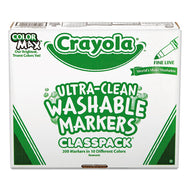 Crayola® wholesale. Ultra-clean Washable Marker Classpack, Fine Line, Assorted Colors, 200-pack. HSD Wholesale: Janitorial Supplies, Breakroom Supplies, Office Supplies.