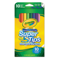 Crayola® wholesale. Washable Super Tips Markers, Broad-fine Bullet Tip, Assorted Colors,. HSD Wholesale: Janitorial Supplies, Breakroom Supplies, Office Supplies.